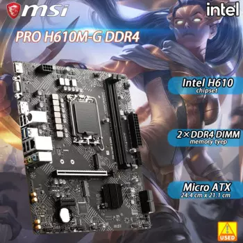 Материнская плата H610 MSI PRO H610M-G DDR4 для Core i7 14700K 13700K 12700KF LGA 1700, материнская плата для i5 12400 12400F 12600KF 13600K