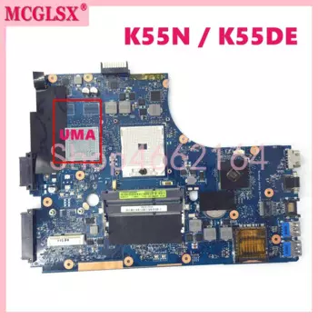 Материнская плата K55N для ноутбука ASUS K55N K55DE A55D K55DR, материнская плата для ноутбука, компьютера DDR3 100%, полностью протестирована
