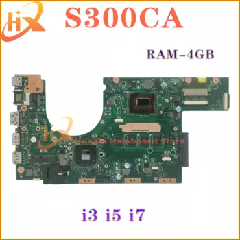 Материнская плата KEFU Notebook Материнская плата ASUS Vivobook S300CA S300C S300 i3 i5 i7 4 ГБ/ОЗУ