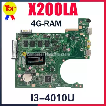 Материнская плата KEFU X200LA для ноутбука ASUS X200L F200L F200LA I3 I5 4G-RAM, 100% рабочий