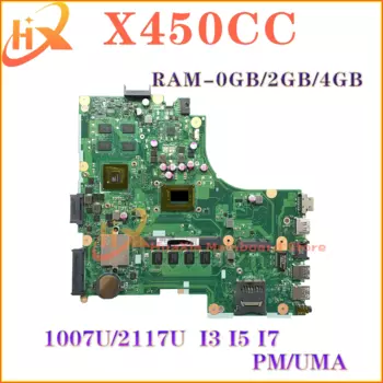 Материнская плата KEFU X450CC X450C X450CA A450C K450C F450C Y481C W40C R409C материнская плата для ноутбука 1007U/2117U I3 I5 I7 3th 0 ГБ/2 ГБ/4 ГБ