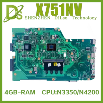 Материнская плата KEFU X751NV для ноутбука ASUS X751N X751NV X751NC