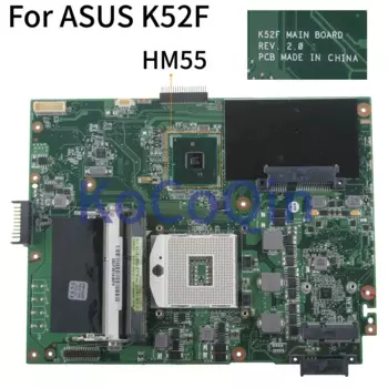 Материнская плата KoCoQin для ноутбука ASUS K52F X52F A52F K52J, материнская плата REV.2.0 HM55