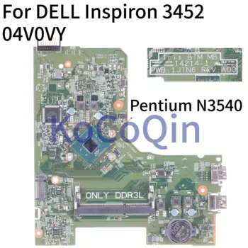 Материнская плата KoCoQin для ноутбука DELL Inspiron 3451 3452 N3540 SR1YW, материнская плата 14214-1 CN-04V0VY 04V0VY Pentium CPU