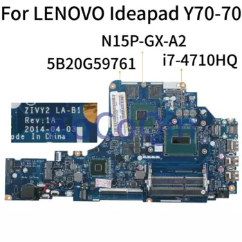 Материнская плата KoCoQin для ноутбука LENOVO Ideapad Y70-70 I7-4710HQ, материнская плата ZIVY2 LA-B111P 5B20G59761 SR1PX N15P-GX-A2