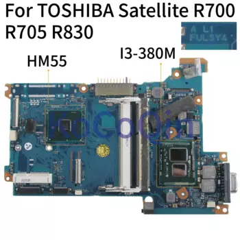 Материнская плата KoCoQin для ноутбука TOSHIBA Portege R700 R705 R830 I3-380M, материнская плата FULSY4 A2830A HM55