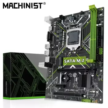 Материнская плата MACHINIST B75 LGA 1155, с интерфейсом NGFF M.2 HDMI VGA, поддержка процессора Intel i3/i5/i7 DDR3, оперативная память для настольных ПК