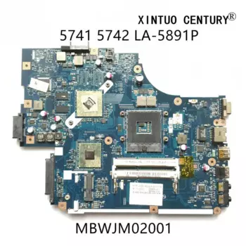 Материнская плата MBWJM02001 для Acer aspire 5740, 5741, 5742, 5742G, новый 70 LA-5891P HM55 DDR3 с HD5470 512M 100%, протестирована