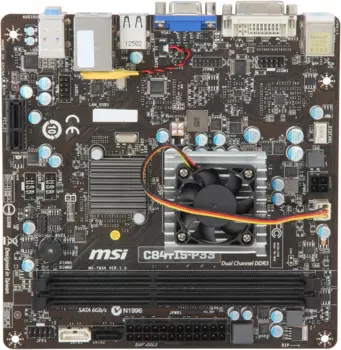 Материнская плата MSI C847IS-P33 Mini-ITX Intel NM70 Celeron 847 DDR3 DIMMs 1066/1333 DRAM 16 ГБ