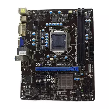 Материнская плата MSI H61M-P25 B3 LGA 1155 Intel H61, материнская плата DDR3 16 Гб, поддержка i5-3570 3475S 2320 2700K 3250 G530T cpu Micro ATX