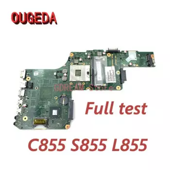 Материнская плата OUGEDA V000275070 6050A2491301 для ноутбука Toshiba Satellite C855-S5206 C855 S855 L855, материнская плата HM76 DDR3, полный тест