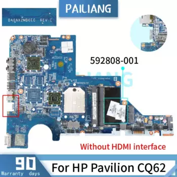 Материнская плата PAILIANG для ноутбука HP Pavilion CQ62, материнская плата DA0AX2MB6E0 592808 -001 598856 -501 DDR3 ПРОВЕРЕННЫЙ