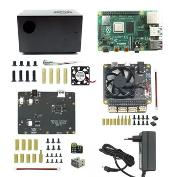 Материнская плата SATA для SSD и HDD Raspberry Pi X825, металлическая фотовспышка с выключателем и охлаждающим вентилятором, сотовое шасси для X825 Raspberry Pi 4, Модель B X735