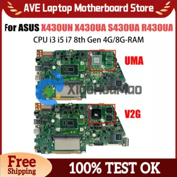 Материнская плата UX430UQ для ASUS ZENBOOK 14 UX430UA UX430UN UX430UNR UX430UQK Laotop Материнская плата i3 i5 i7 7-го/8-го поколения GT940MX UMA