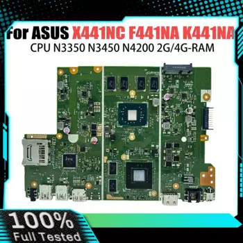 Материнская плата X441NC для Asus X441NA X441N A441N F441NA K441NA, материнская плата для ноутбука N4200 N3350 N3450, процессор 2 ГБ/ЗУ