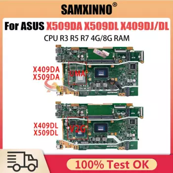 Материнская плата X509DA для ноутбука X509DAP X409DL X509DL X409DA M409D M509D D409D D509D Y5200D FL8700DA X409DJ, материнская плата 3050U R3