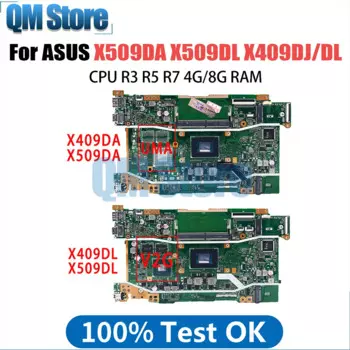Материнская плата X509DA для ноутбука X509DAP X409DL X509DL X409DA M409D M509D D409D D509D Y5200D FL8700DA X409DJ, материнская плата 3050U R3 R5 R7
