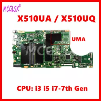 Материнская плата X510UQ i3/i5/i7-7th CPU Материнская плата ASUS X510U/UQ/UQR X510UR X510UN/UNR X510UF S510UR S510UN S510U X510UA S5100UQ