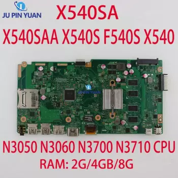 Материнская плата X540SA для ASUS PLACA X540SAA X540S F540S X540 REV 2.1 N3050 N3700 N3710, процессор 2G/4GB/8G, материнская плата для ноутбука