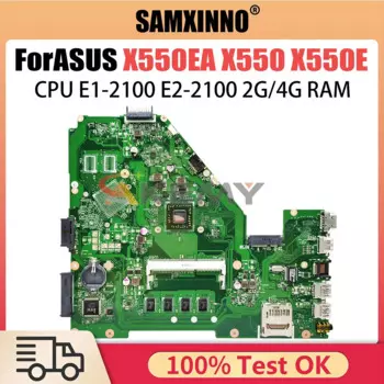 Материнская плата X550EP для ноутбука Asus X550EA X550EP D552W X552WE X552E, материнская плата E1 A4 CPU 2 Гб ОЗУ 100% протестирована