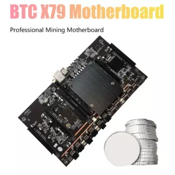 Материнская плата X79 H61 для майнинга BTC, LGA 2011 DDR3, поддерживает 32G 60 мм шаг, поддержка RTX3060 3080, графическая карта для майнинга BTC