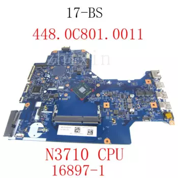 Материнская плата yourui для ноутбука hp 17-BS 17-BS001DS с процессором N3710 448.0C81.0011 16897-1