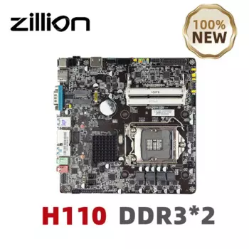 Материнская плата Zillion H110 Mini ITX LGA 1151 DDR3, поддержка процессора Core i3/i5/i7 Pentium Celeron 6/7/8/9 поколения для игрового ПК, Новинка