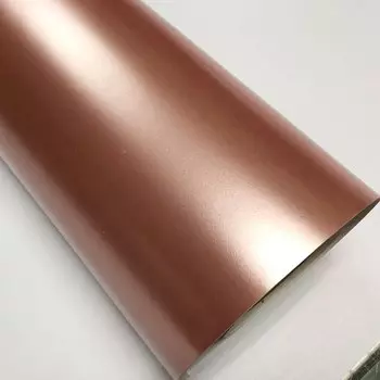 Матовая Хромированная пленка, виниловый виниловая обертка металлик из розового золота с жемчугом, 10/20/30/40/50/60x152 см