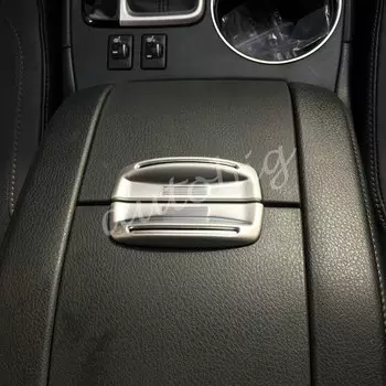 Матовая хромированная внутренняя центральный подлокотник-ящик крышка переключателя для Toyota Highlander Kluger 2014-2019