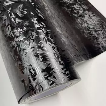 Матовое черное золото, 3D кованое углеродное волокно, виниловая пленка, наклейки для мотоциклов, наклейки, автоаксессуары, пленка