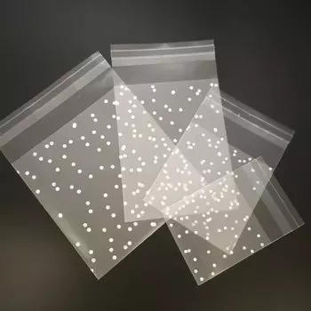 Матовые пластиковые пакеты для подарков SJMANDUN 100 шт.