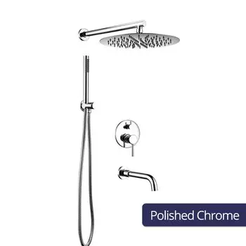 Матовый черный душевой гарнитур Bagnolux 3-х функциональный