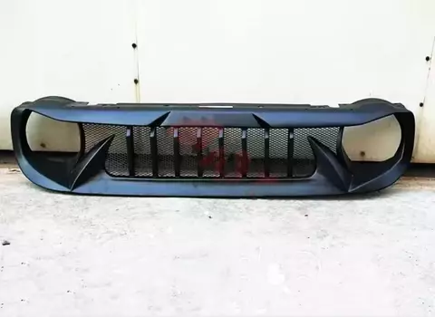 Матовый черный гриль для Jeep Renegade 16-18, Модифицированная маска, решетка радиатора, передний бампер, сетка в сборе, автомобильные аксессуары