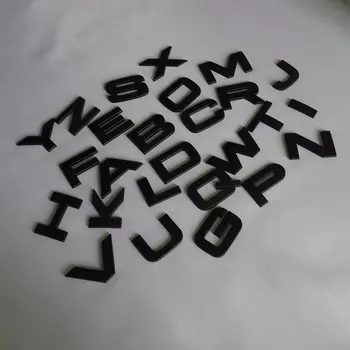 Матовый черный, высота 32 мм, 3D столические буквы, цифры, авто эмблемы, наклейка, значок, автомобильные наклейки для RANGE ROVER CHERY GREAT WALL LEXUS