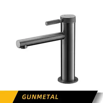 Смеситель для раковины Bagnolux матовый розовый золото