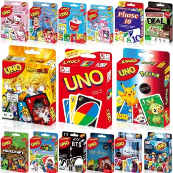 Mattel Games UNO Dragon Ball Z карточная игра для семейной ночи с тематической графикой для ТВ-шоу и специальным правила для 2-10 игроков
