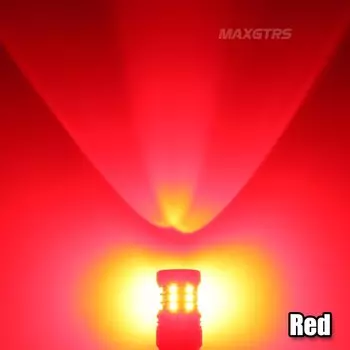 Maxgtrs 2x 1157 P21/5W BAY15D Светодиодная лампа Canbus T20 7443 W21/5W Светодиодная лампа 6500K Белый Красный DRL Автомобильные парковочные огни Дневные ходовые огни