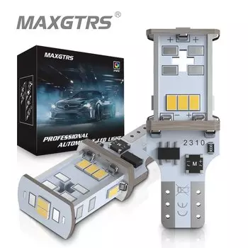 MAXGTRS 2x новое обновление очень яркий T15 W16W Canbus SMD 3020 912 921 белый автомобиль светодиодный резервный светильник Авто Обратный лампа