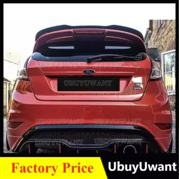 Максимальный задний спойлер для Ford Fiesta St Hattchback MK7 MK7.5 ABS черное крыло