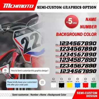 MCHMFG для HONDA CRF 450 450R 2021 2022 2023 CRF 250 250R 2022 2023 2024 полная графика наклейки наклейки мотоцикл фон