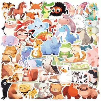 MCHUAJUAN ПВХ стикеры мультяшные животные