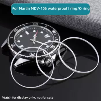 MDV-106 Rear Bottom Cover O Ring Waterproof Ring Front Cover Gasket I Ring For Casio Marlin MDV-106 Repair Replace Sealing Ring