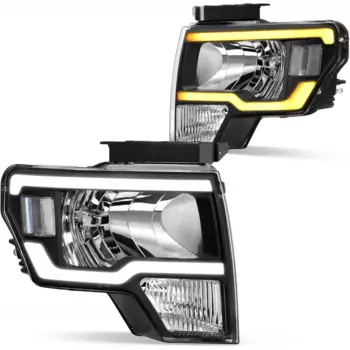 MDWVO фары в сборе совместимые 2009 2010 2011 2012 2013 Ford F150 фары со светодиодом DRL запасные части пара драйверов