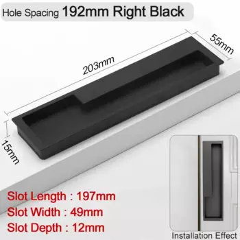 Мебельная ручка imango алюминиевый сплав черная золотая