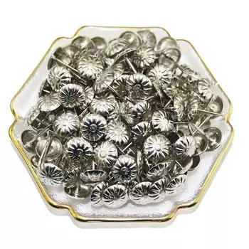 50 шт. антикварные кнопки для обивки, декоративные гвозди, кнопки для шкатулки для драгоценностей, петли «сделай сам», кнопки для стола, мебельный аксессуар, деревообрабатывающий инструмент