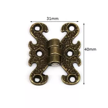 Мебельные петли KUNGSPHAN 2 шт., бронза/золото, гравировка