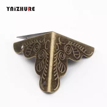 Мебельные угловые кронштейны YNIZHURE бронзовые 10 шт