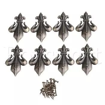 Мебельные защитные уголки SYLIFE бронзовые 45x28 мм 8 шт