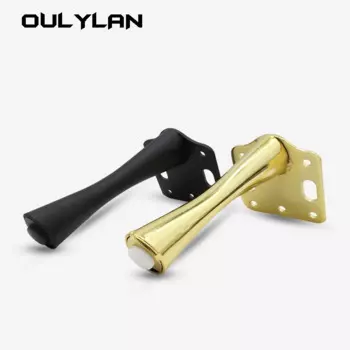 Мебель OULYLAN, ранние ножки, черные и золотые металлические ножки для дома, диванные ножки, для телевизора, кабинета, ножки стула, Высота 15/17 см
