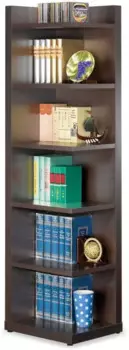 Мебель Угловой книжный шкаф капучино 800270
